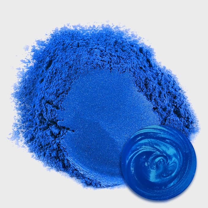 Ceya Mica Powder, 5.3oz/ 150g Palace Blue Pearlescent Effect Colorant Pigment - Image 2