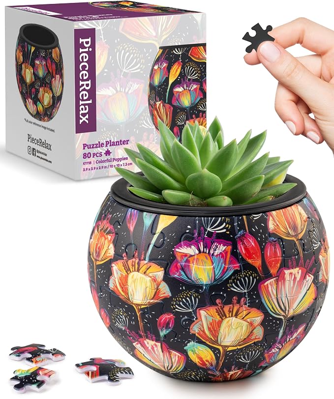 PieceRelax 3D Puzzle Planter 80 Pieces by PieceRelax