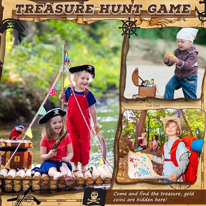 Hanaive 100 Pcs Pirate Coins Plastic Kids Fake Play Coins Replica Spanish - Image 7