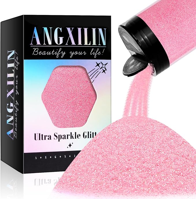 High Capacity 260g Iridescent Fine Glitter, Shaker Bottle Fine Glitter by ANGXILIN