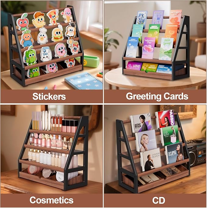 handrong Card Display Stand, 3-Tier Trading Card Display - Image 6