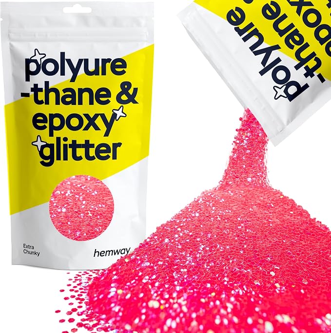 Hemway Polyurethane & Epoxy Resin Glitter 100g / 3.5oz Metallic Crystal Flake by Hemway