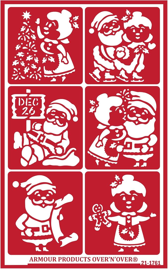 Over'N'Over Reusable Glass Etching Stencils – Durable Self-Stick Designs by OVER+%27N%27+OVER