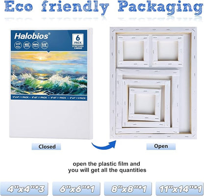 6 Packs Stretched Canvases for Painting - Image 2