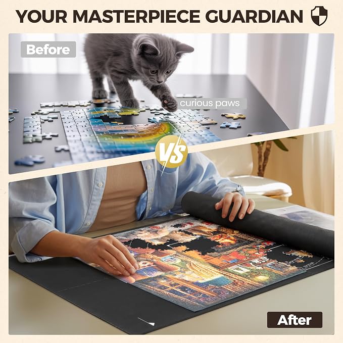 ropoda 1500 Pieces 46" x 26 "Puzzle Mat Roll Up, Puzzle Saver - Image 7