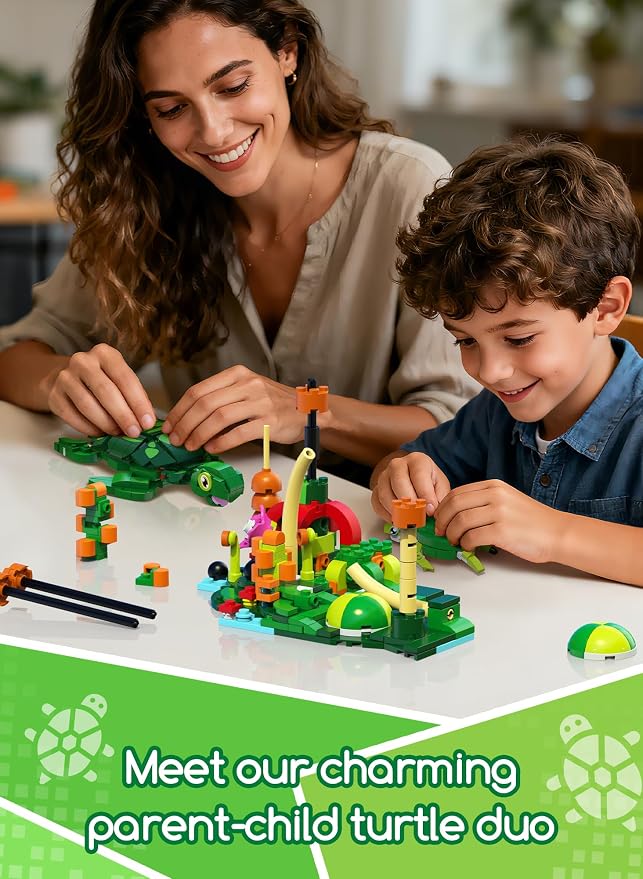 3 in 1 Animals Frog Family Building Set - Image 5