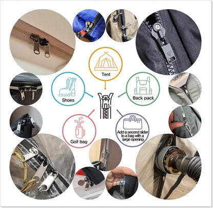GODO MF5-2EA Metal Zipper Slider Repair Replacement Kits - Image 6
