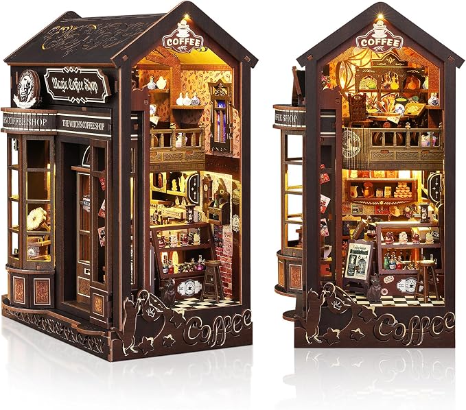 DIY Book Nook Kit, Miniature Dollhouse Bookshelf Insert by MakingLifeFunforCool