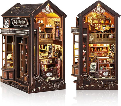 DIY Book Nook Kit, Miniature Dollhouse Bookshelf Insert by MakingLifeFunforCool