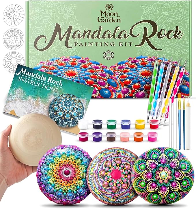 MoonGarden Mandala Rock Painting Kit by Moon+Garden