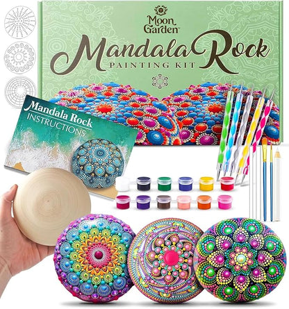 MoonGarden Mandala Rock Painting Kit by Moon+Garden
