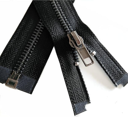 Leekayer Zipper 5# 26 Inch Metal Zippers Black Nickel 66cm Separating Zipper - Image 6