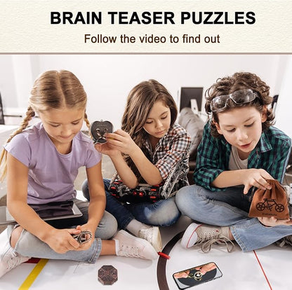 9 PCS Metal Brain Teaser Puzzles Logic Metal Puzzle - Image 3