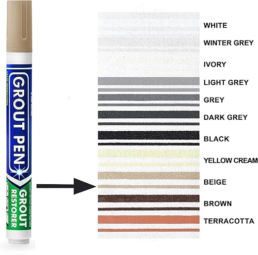 Grout Pen Beige Tile Paint Marker: Waterproof Grout Paint, Tile Grout Colorant - Image 2