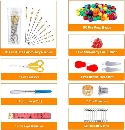 Inscraft 403 Pack Embroidery Floss Set, 250 Colors Cross Stitch Friendship - Image 3