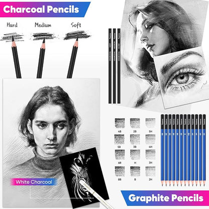 Taotree 81 Pack Art Supplies for Adults Kids Teen Artists Gifts, Pro Art Kit - Image 3