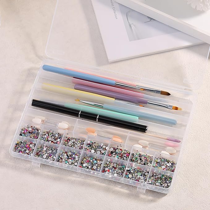 21 Grids Clear Large Plastic Organizer Box - Image 7