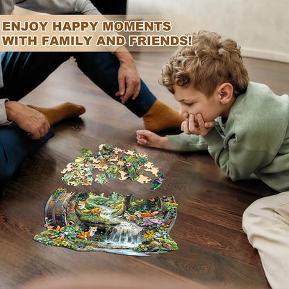 Wooden Puzzles for Adults, Fox Wooden Jigsaw Puzzle for Adults, Birthday Party - Image 6