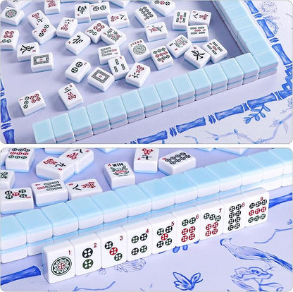 American Mahjong Tile Set with 166 Blue Back Tiles - Image 7