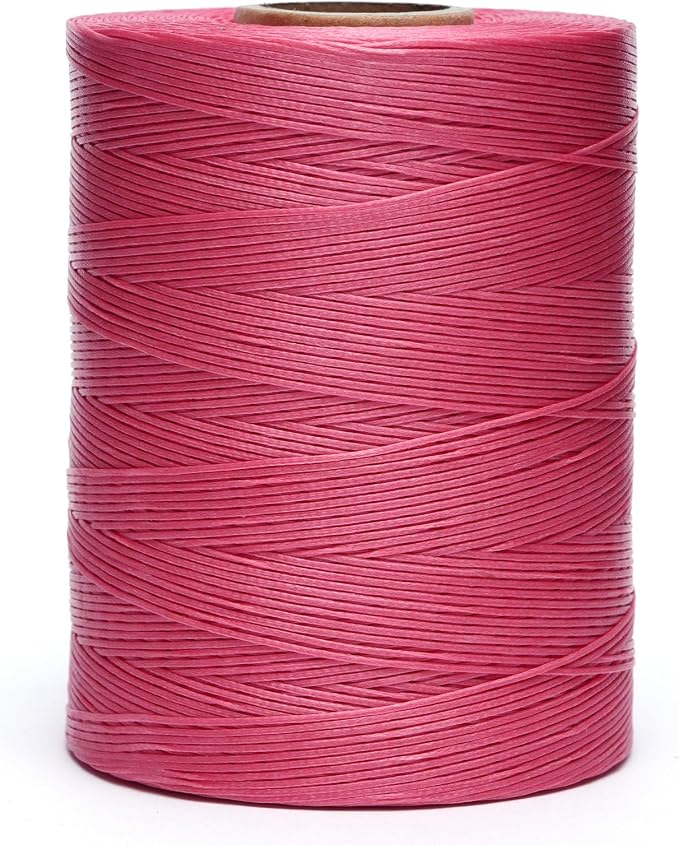 Waxed Thread, 852Yards 150D 0.8mm Flat Polyester Wax Thread by EXKALAFUL