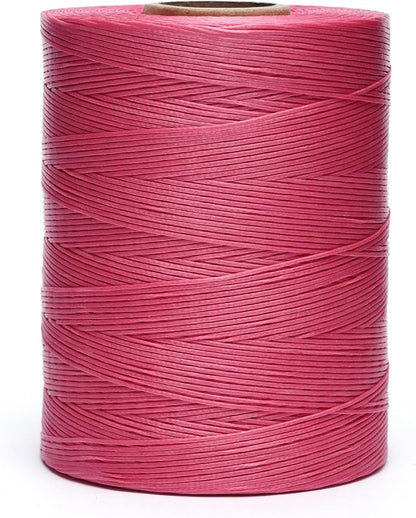Waxed Thread, 852Yards 150D 0.8mm Flat Polyester Wax Thread by EXKALAFUL