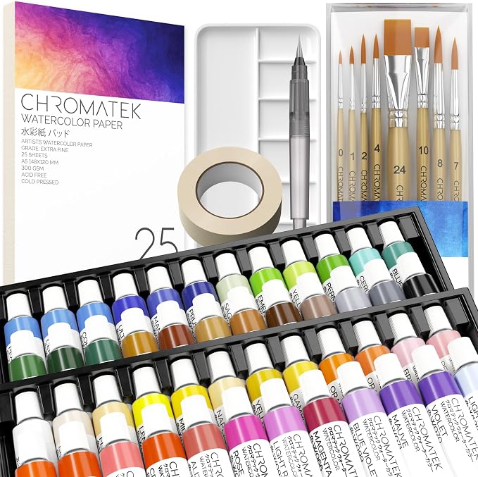 CHROMATEK Watercolor Paint Set by Chromatek