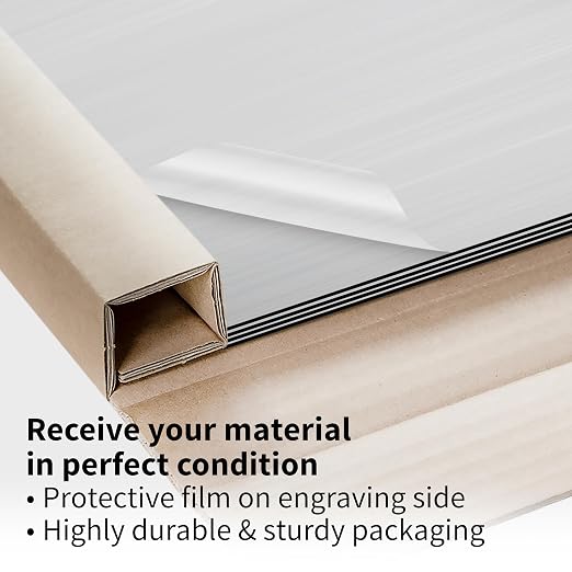 Trotec | Metallic Looking Acrylic Sheet | 12"x20"x1/16, Name Plate | USA Made - Image 5