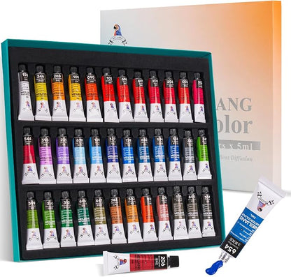 MeiLiang Watercolor Paint Set 36 Vibrant Colors 5ml / 0.17 Fl Oz Tubes - Image 10