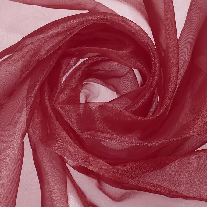MECCANIXITY Iridescent Sheer Organza Fabric, 10 Yards x 59 Inches Solid by MECCANIXITY