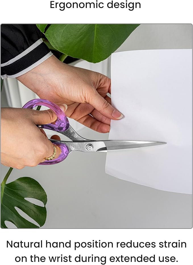 OfficeGoods 9” Stainless Steel Acrylic Scissors - Image 3