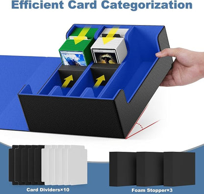 Mlikero Card Deck Case, 1800+ Trading Card Storage Box - Image 3