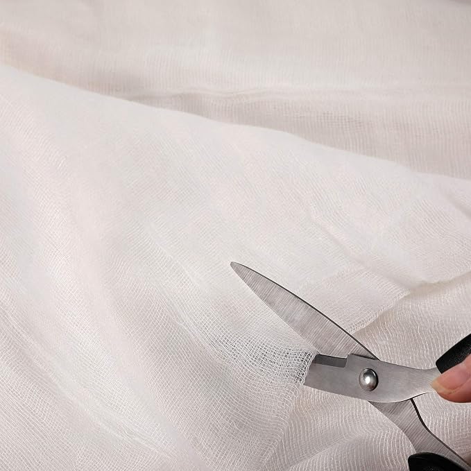 Cheesecloth, Reusable and Breathable, Unbleached Cotton Fine Mesh Weave - Image 4