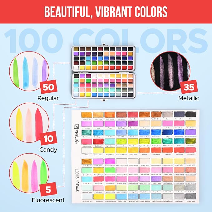 Premium Watercolor Paint Set Bundle - Image 5