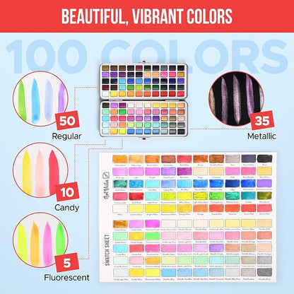 Premium Watercolor Paint Set Bundle - Image 5