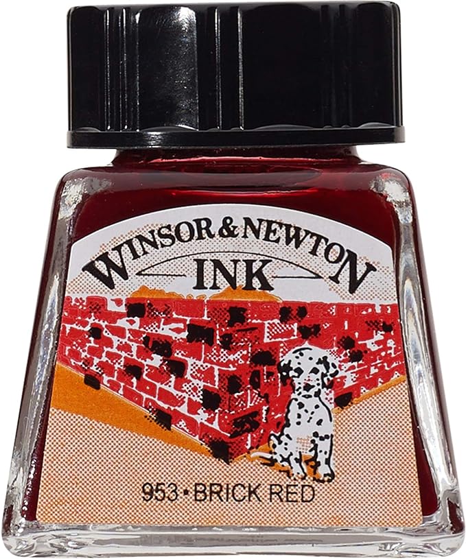 Winsor & Newton Drawing Ink, 14ml Bottle, Brick Red by WinsorNewton