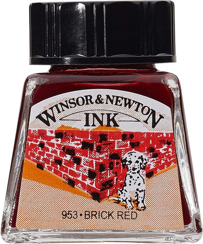 Winsor & Newton Drawing Ink, 14ml Bottle, Brick Red by WinsorNewton