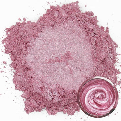 Matio Pink Mica Powder for Epoxy Resin, 1.8oz/ 50g Pearlescent Effect Mica - Image 2