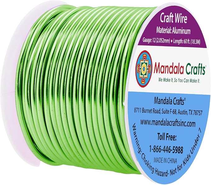 Mandala Crafts 12 Gauge Anodized Aluminum Craft Wire - Image 2