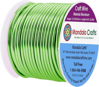 Mandala Crafts 12 Gauge Anodized Aluminum Craft Wire - Image 2