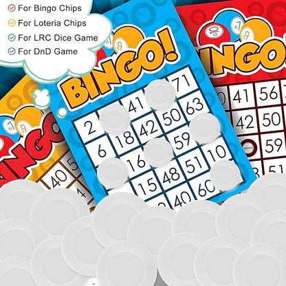 Coopay 1000 Pieces Plastic Poker Chips, Bingo Chips Bulk Learning Counters - Image 6