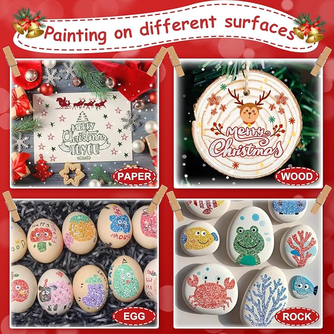FUMILE 12 Colors Double Line Outline Markers, Glitter Markers - Image 3