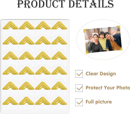 240 Pieces Photo Corners Self Adhesive Photo Corner Stickers, Picture Mounting - Image 3