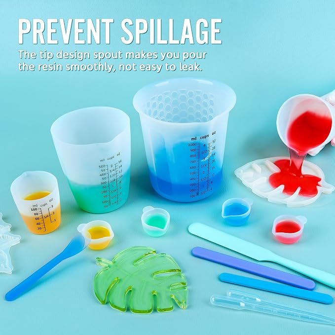 Silicone Resin Mixing 1L Measuring Cup Set - Image 7