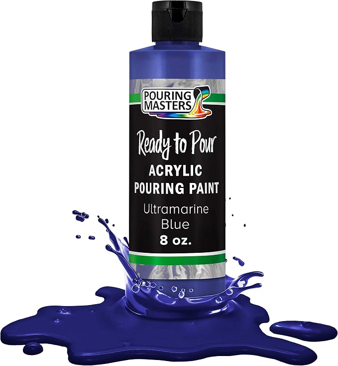 POURING MASTERS Ultramarine Blue Acrylic Ready to Pour Pouring Paint by Pouring+Masters