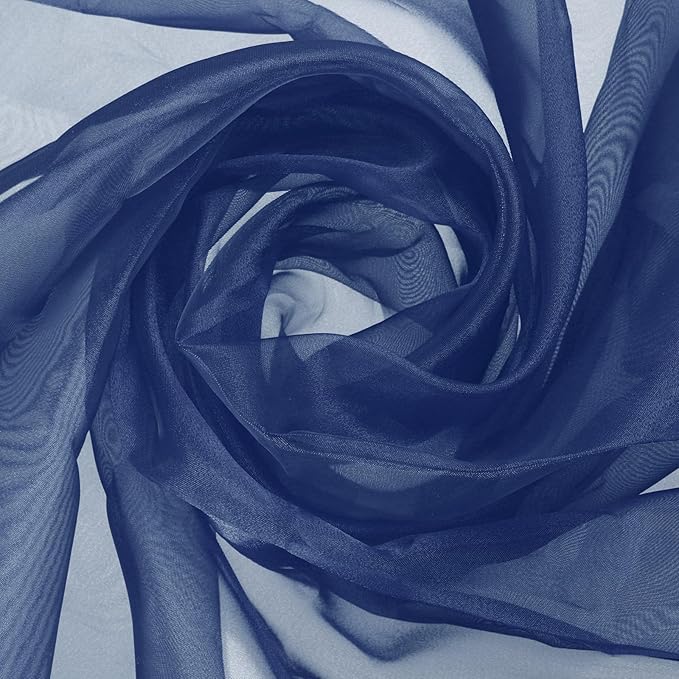 MECCANIXITY Iridescent Sheer Organza Fabric, 2 Yards x 59 Inches Solid by MECCANIXITY