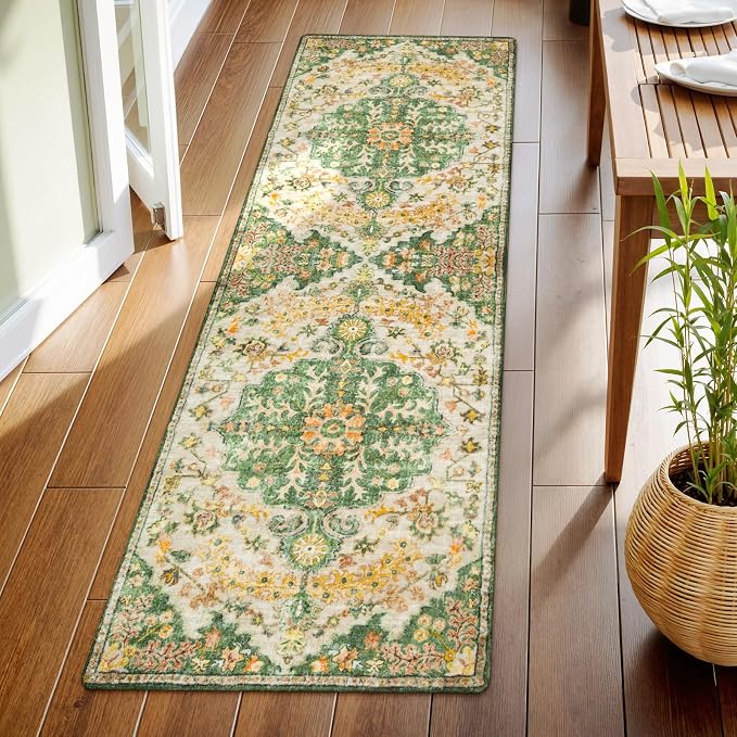Lahome Bohemian 2x6 Washable Hallway Runner Rug, Kitchen Runner Rugs Non Skid - Image 8