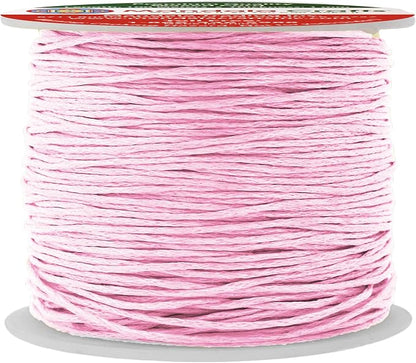 Mandala Crafts 1mm 109 Yards Baby Pink Cotton Waxed Cord by MandalaCrafts