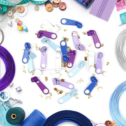 DOITEM 15.3 Yards/ 14 m 5 Pieces Assorted Colors #3 Nylon Coil Zippers - Image 7