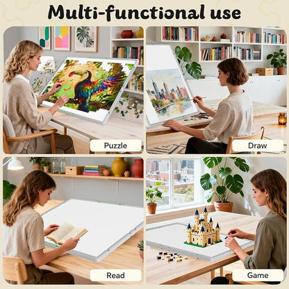 1500 Pieces Puzzle Board 3-in-1 Double-Sided & Rotating & Tilting, Plastic - Image 9