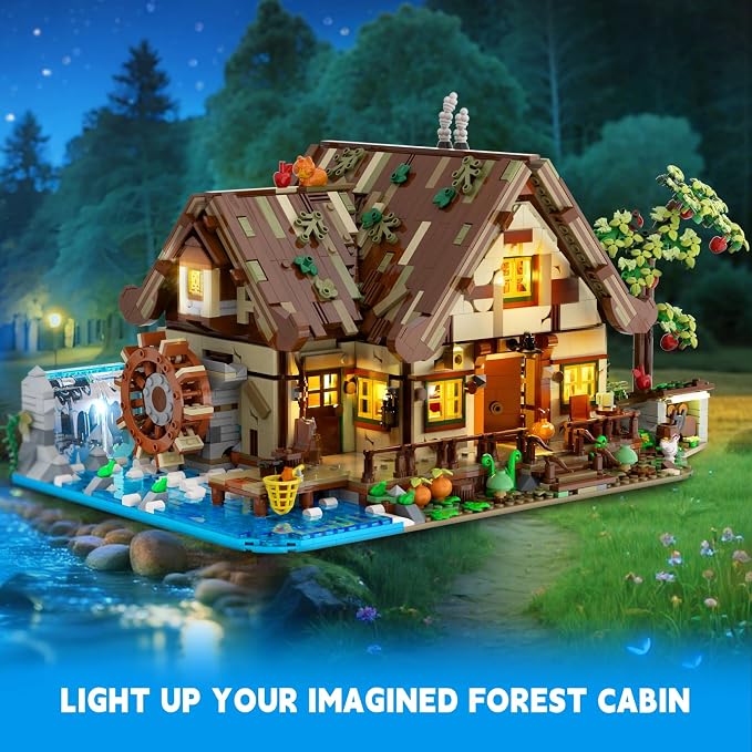Wood Cabin Mini Building Set - Image 6